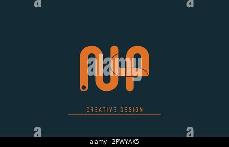 Alphabet letters Modern Creative logo NP , PN Stock Vector