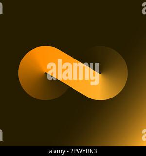 Infinity sign vector template. Eternity logo Stock Vector