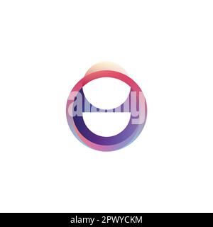 initial logo With Colorful Circle template vector Stock Vector