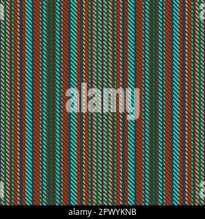 Lines fabric vector. Seamless texture stripe. Textile vertical pattern background in dark and red colors. Stock Vector