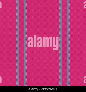 Lines background texture. Seamless pattern vector. Textile stripe fabric vertical in red and turquoise colors. Stock Vector