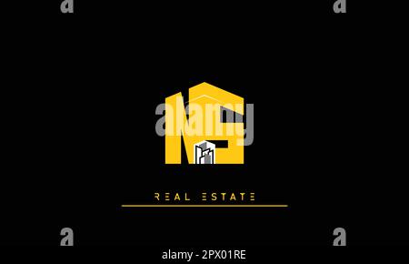 Real Estate letters Modern Creative logo NS , SN Stock Vector
