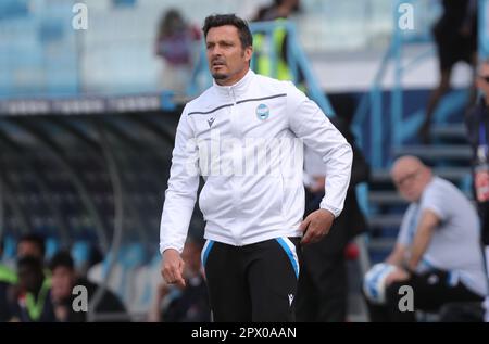 Massimo Oddo (head coach of Spal) during the Italian Football Championship Serie BKT 2022/2023 match Spal vs. Perugia at the Paolo Mazza stadium - Fer Stock Photo