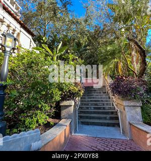 Orlando, FL USA- November 27, 2021: The Tower of Terror ride at Hollywood Studios Walt Disney World in Orlando, Florida. Stock Photo