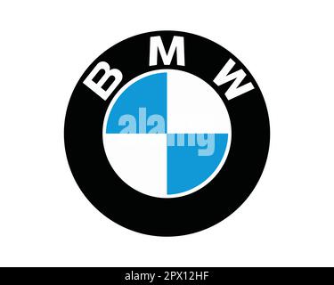 Vector silhouettes, icons of BMW brand cars Stock Vector