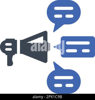 Advertisement feedback icon Stock Vector