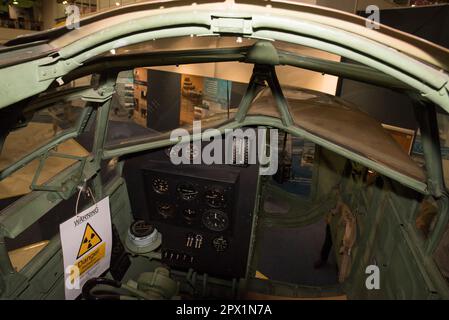 Bristol Blenheim IV cockpit interior Stock Photo