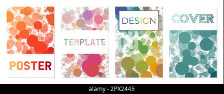 Report cover design. Can be used as cover, banner, flyer, poster, business card, brochure. Awesome geometric background collection. Stock Vector