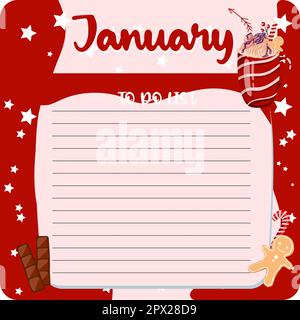 January monthly planner, weekly planner, habit tracker template and ...