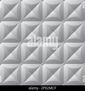 Abstract geometric background with squares, circles and crosses in a 3D effect. Soft shades vector  modern pattern Stock Vector