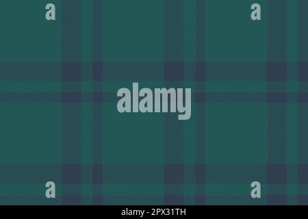 Plaid background, check seamless pattern in green. Vector fabric texture for textile print, wrapping paper, gift card, wallpaper flat design. Stock Vector