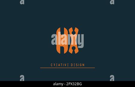 Alphabet letters Modern Creative logo NX , XN Stock Vector
