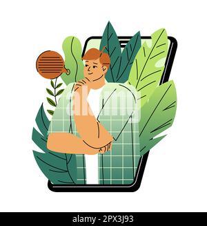 Online service or platform Stock Vector