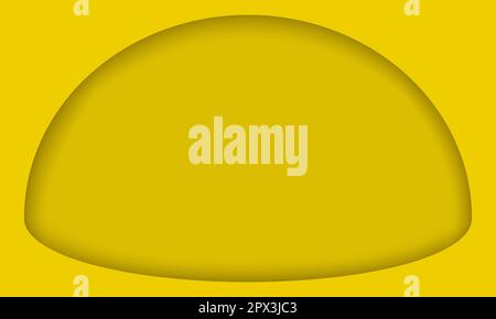 Yellow cartoon background, vector illustration Stock Vector
