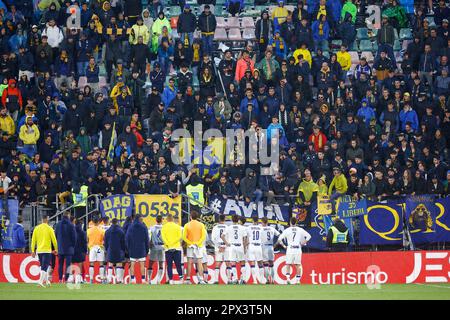 Venice, Italy. 01st May, 2023. Walter Samuel and Ivan Cordoba during Venezia  FC vs Modena FC, Italian soccer Serie B match in Venice, Italy, May 01 2023  Credit: Independent Photo Agency/Alamy Live