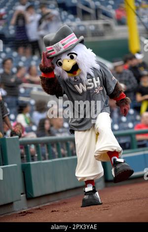 WASHINGTON, DC - APRIL 29: The Nationals bald eagle Mascot