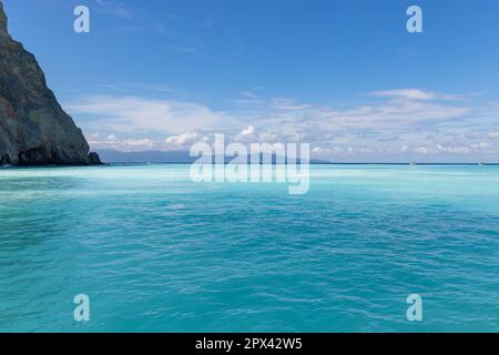 Guishan Island and milk sea in Yilan of Taiwan Stock Photo