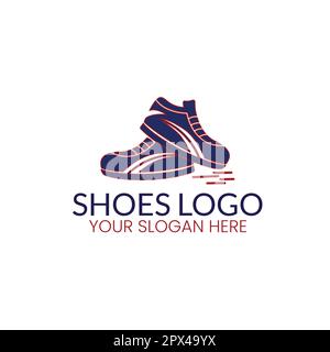 shoes logo icon design illustration Stock Vector