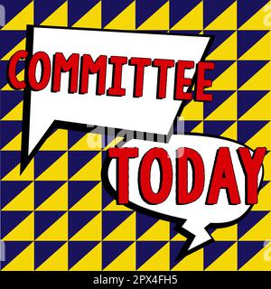 Activity Committee Sign Text sign showing Committee, Business overview Group of people ...
