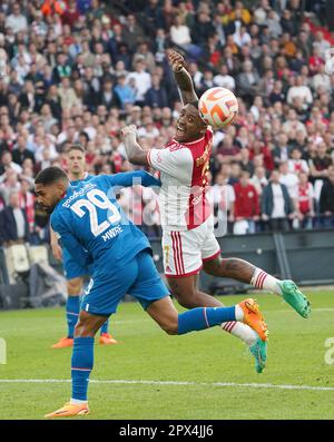 ROTTERDAM, NETHERLANDS - APRIL 30: Steven Bergwijn of Ajax during the Dutch  TOTO KNVB Cup final match between Ajax and PSV at Stadion Feijenoord on  April 30, 2023 in Rotterdam, Netherlands (Photo