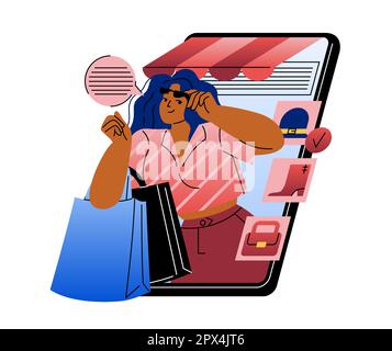 Online service or platform Stock Vector