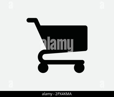 Shopping Cart Icon. Buy Checkout Online Purchase Store Retail Business Commerce Mart Icon Sign Symbol Artwork Graphic Illustration Clipart Vector Cric Stock Vector