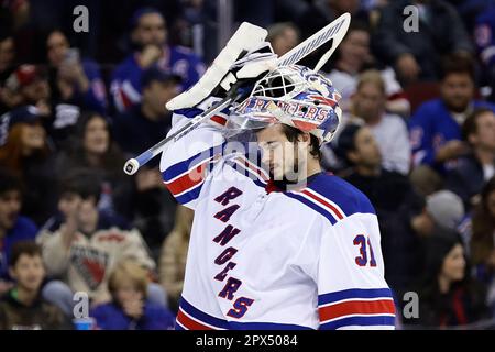 New York Rangers Igor Shesterkin 31 Away 2022 Stanley Cup