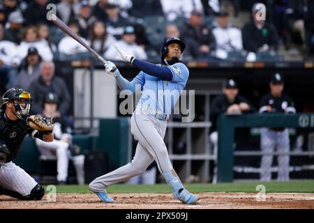 CHICAGO, IL - APRIL 29: Tampa Bay Rays left fielder Randy