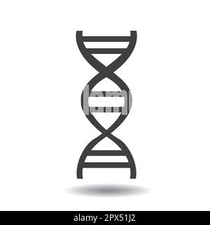 DNA icon in flat design Stock Vector