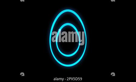 Easter egg neon icon. Elements of Religion set. Simple icon for websites, web design, mobile app, info graphics. Stock Vector