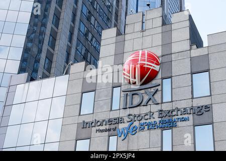 Indonesia Stock Exchange Building (Gedung Bursa Efek Indonesia) close ...
