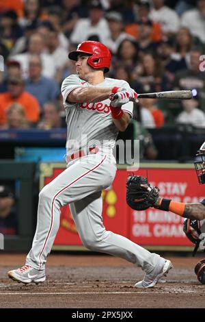 Houston, United States. 28th Apr, 2023. Philadelphia Phillies catcher J.T.  REALMUTO during the MLB game between the Philadelphia Phillies and the  Houston Astros on Friday, April 28, 2023, at Minute Maid Park
