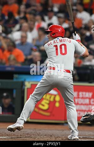 Philadelphia Phillies catcher J.T. Realmuto takes part in a drill during a  spring training baseball workout Friday, Feb. 17, 2023, in Clearwater, Fla.  (AP Photo/David J. Phillip Stock Photo - Alamy