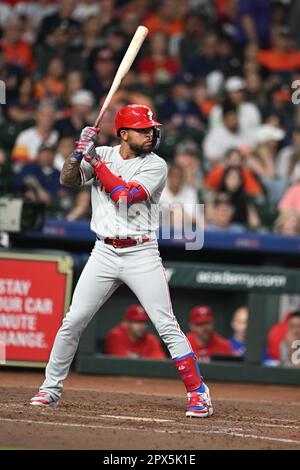 Philadelphia Phillies first baseman Kody Clemens (23) during a spring  training baseball game against the Philadelphia Phillies on March 26, 2023  at Ed Smith Stadium in Sarasota, Florida. (Mike Janes/Four Seam Images