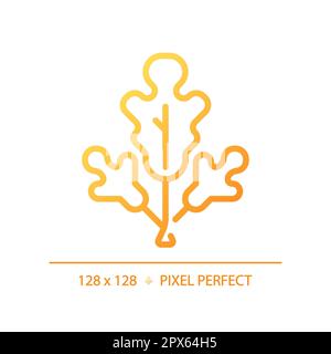 Herbs pixel perfect gradient linear vector icon Stock Vector