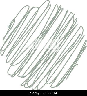 Hand drawn scribble doodle sketch element pencil art design outline stroke illustration Stock Vector