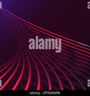 Beautiful purple pink abstract magical energy electric spiral twisted cosmic fire lattices of lines, stripes, sticks, rods of brilliant glowing on a p Stock Vector