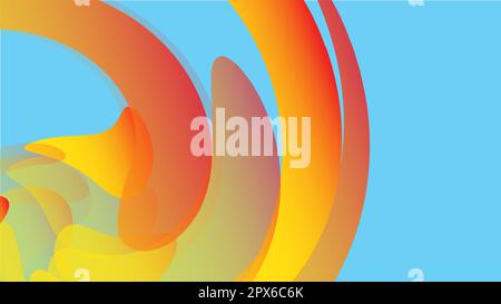 The texture is yellow abstract, the background of cosmic energetic magical beautiful bright multicolored bubbles bubbles circles lines stripes spirals Stock Vector