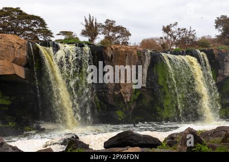 Fortenn Falls Thika, Athi River, waterfall, water, river, Kenya Stock Photo