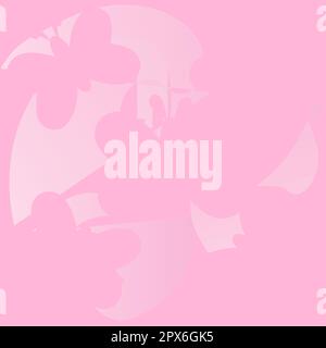 Seamless pattern pink gentle background with butterflies. EPS10 vector Stock Vector