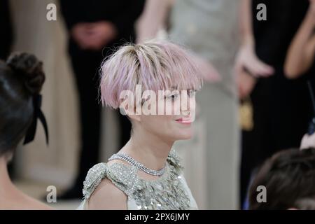 New York, United States. 01st May, 2023. Marion Cotillard arrives on the red carpet for The Met Gala at The Metropolitan Museum of Art celebrating the opening of Karl Lagerfeld: A Line of Beauty in New York City on Monday, May 1, 2023. Photo by John Angelillo/UPI Credit: UPI/Alamy Live News Stock Photo