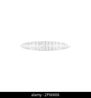 spiral, rounded, epic geometric symbol simple logo vector Stock Vector