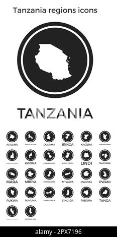 Tanzania travel landmark vector illustration Stock Vector Image & Art ...
