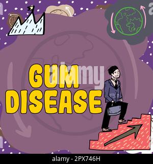Conceptual display Gum Disease, Business overview Inflammation of the soft tissue Gingivitis Periodontitis Stock Photo