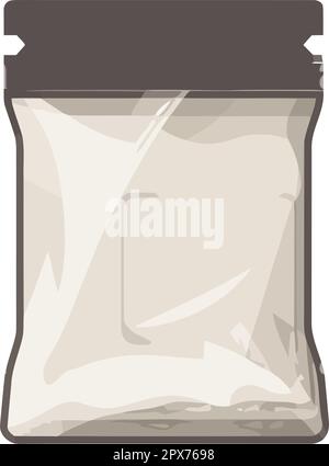 zip bag plastic Stock Vector