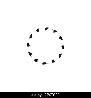 Water splash, rounded geometric symbol simple logo vector Stock Vector