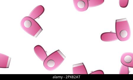 Nice hairdressing tools seamless pattern. Stylish, flat pattern  background. Hair dryer. Background for a hairdresser. Vector Illustration. Stock Vector