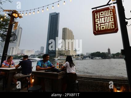 The Hong Sieng Kong restaurant and bar in Bangkok, Thailand. Stock Photo