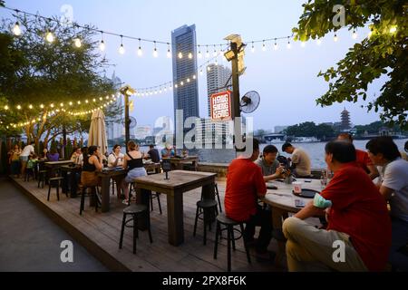 The Hong Sieng Kong restaurant and bar in Bangkok, Thailand. Stock Photo