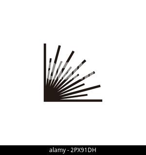 Speedometer, lines, technology geometric symbol simple logo vector Stock Vector